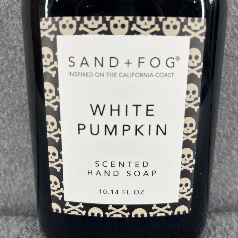 2x SAND‎ + FOG White Pumpkin Scented Hand Soap 10.14 fl oz Glass Bottle